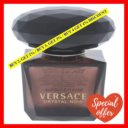 Versace Crystal Noir By For Women - 3 Oz Edt Spray (Tester)