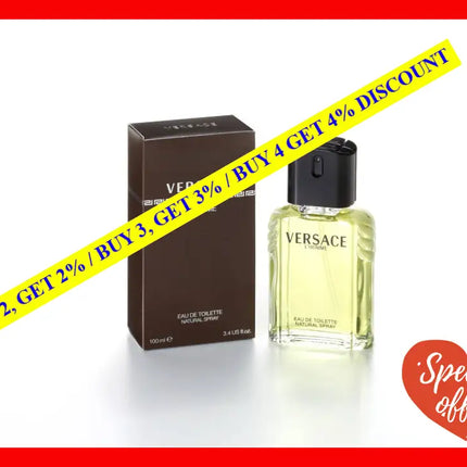 Versace Lhomme By For Men - 3.4 Oz Edt Spray