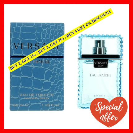 Versace Man Eau Fraiche By 1 Oz De Toilette Spray For Men