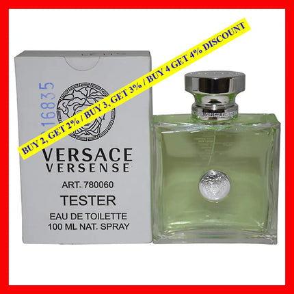 Versace Versense By For Women - 3.4 Oz Edt Spray (Tester)