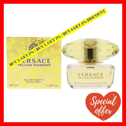 Versace Yellow Diamond By For Women - 1.7 Oz Edt Spray