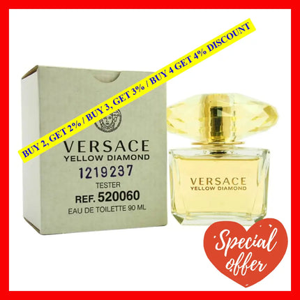 Versace Yellow Diamond By For Women - 3 Oz Edt Spray (Tester)