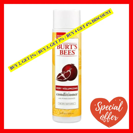 Very Volumizing Pomegranate By Burts Bees For Unisex - 10 Oz Conditioner