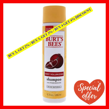 Very Volumizing Pomegranate By Burts Bees For Unisex - 10 Oz Shampoo