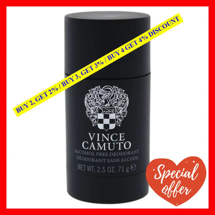 Vince Camuto By For Men - 2.5 Oz Alcohol Free Deodorant