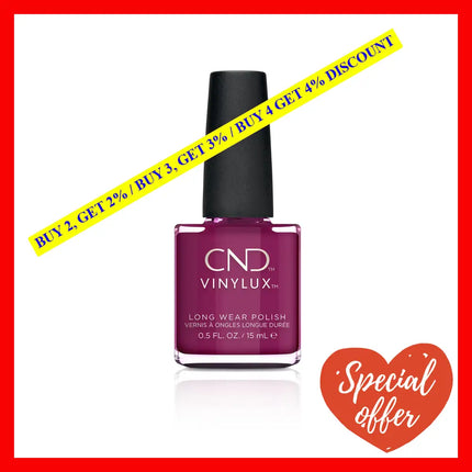 Vinylux Nail Polish - 251 Berry Boudoir By Cnd For Women 0.5 Oz