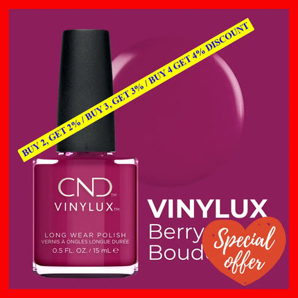 Vinylux Nail Polish - 251 Berry Boudoir By Cnd For Women 0.5 Oz