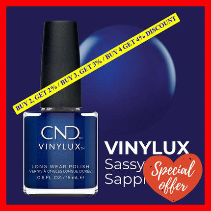 Vinylux Nail Polish - 332 Sassy Sapphire By Cnd For Women 0.5 Oz