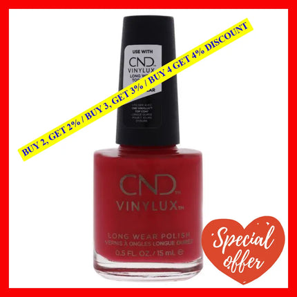 Vinylux Weekly Polish - 122 Lobster Roll By Cnd For Women 0.5 Oz Nail