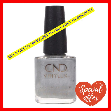 Vinylux Weekly Polish - 148 Silver Chrome By Cnd For Women 0.5 Oz Nail