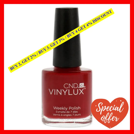 Vinylux Weekly Polish - 158 Wildfire By Cnd For Women 0.5 Oz Nail