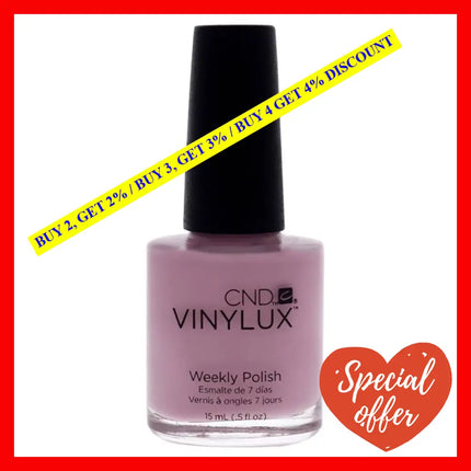 Vinylux Weekly Polish - 206 Mauve Maverick By Cnd For Women 0.5 Oz Nail