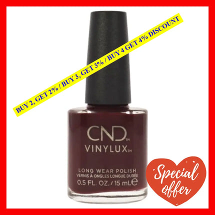 Vinylux Weekly Polish - 222 Oxblood By Cnd For Women 0.5 Oz Nail