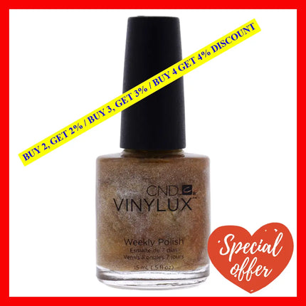 Vinylux Weekly Polish - 229 Brass Button By Cnd For Women 0.5 Oz Nail