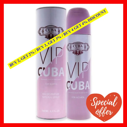 Vip By Cuba For Women - 3.4 Oz Edp Spray