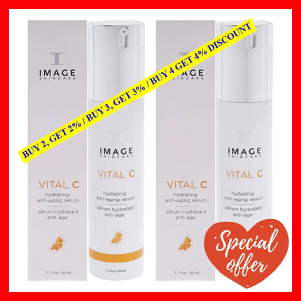 Vital C Hydrating Anti Age Serum By Image For Unisex - 1.7 Oz Pack Of 2