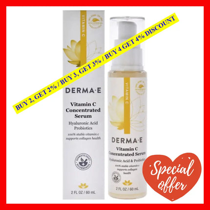 Vitamin C Concentrated Serum By Derma-E For Unisex - 2 Oz