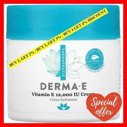 Vitamin E 12000 Iu Cream By Derma-E For Unisex - 4 Oz