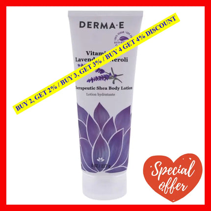 Vitamin E Therapeutic Shea Body Lotion - Lavender-Neroli By Derma-E For Unisex 8 Oz