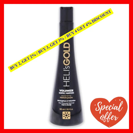 Volumize Shampoo By Helis Gold For Unisex - 10.1 Oz