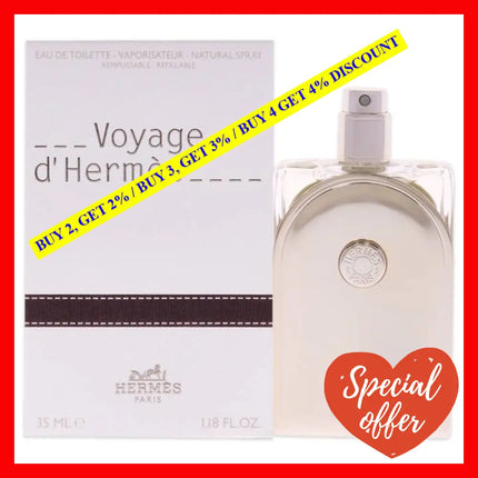 Voyage Dhermes By Hermes For Unisex - 1.18 Oz Edt Spray (Refillable)