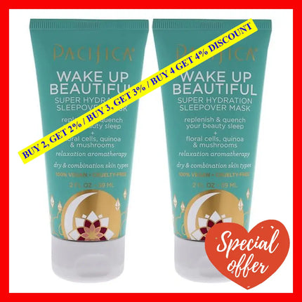 Wake Up Beautiful Mask By Pacifica For Unisex - 2 Oz Pack Of