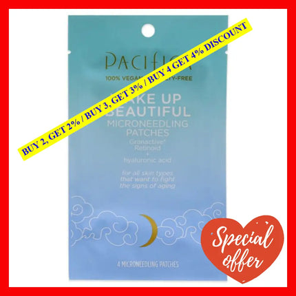 Wake Up Beautiful Microneedling Patches By Pacifica For Unisex - 4 Pc