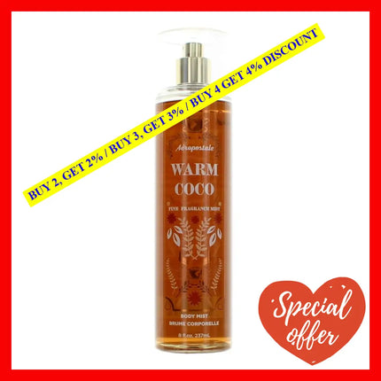 Warm Coco By Aeropostale 8 Oz Body Mist For Women