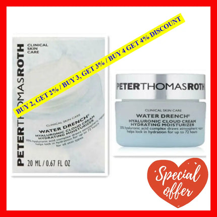 Water Drench Hyaluronic Cloud Cream By Peter Thomas Roth For Unisex - 0.67 Oz