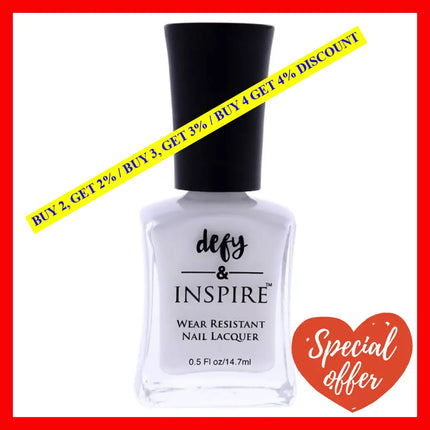 Wear Resistant Nail Lacquer - 537 Snow Daze By Defy And Inspire For Women 0.5 Oz Polish