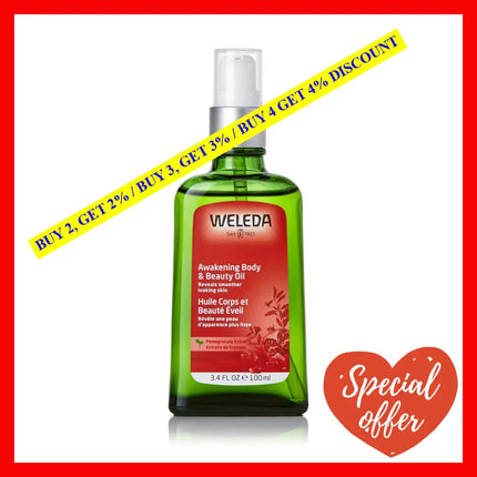 Weleda Pomegranate Regenerating Body Oil With Pump 100 Ml - 4001638500852