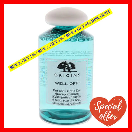 Well Off Fast And Gentle Eye Makeup Remover By Origins For Unisex - 5 Oz