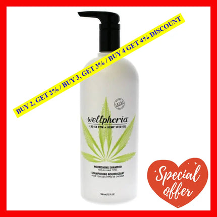 Wellphoria Cbd Nourishing Shampoo By Zotos For Unisex - 32 Oz