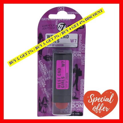 West End Girls City Of London - Vampire Kiss By W7 For Women 0.1 Oz Lipstick