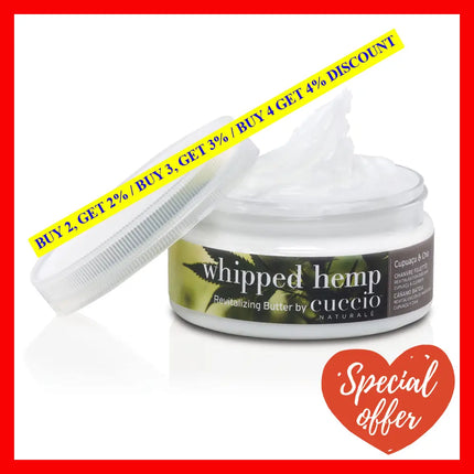 Whipped Hemp Revitalizing Butter By Cuccio Naturale For Unisex - 8 Oz Body Lotion