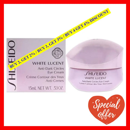 White Lucent Anti-Dark Circles Eye Cream By Shiseido For Unisex - 0.53 Oz