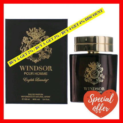 Windsor By English Laundry 3.4 Oz Eau De Parfum Spray For Men