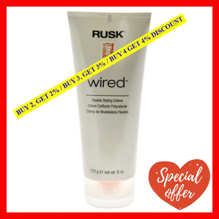 Wired Flexible Styling Creme By Rusk For Unisex - 6 Oz Cream