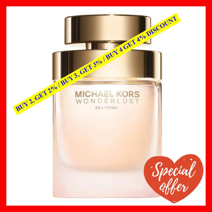 Wonderlust Eau Fresh By Michael Kors For Women - 3.4 Oz Edt Spray