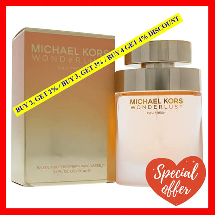 Wonderlust Eau Fresh By Michael Kors For Women - 3.4 Oz Edt Spray