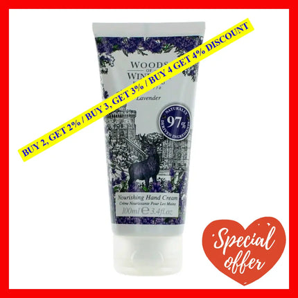 Woods Of Windsor Lavender By 3.4 Oz Nourishing Hand Cream For Women