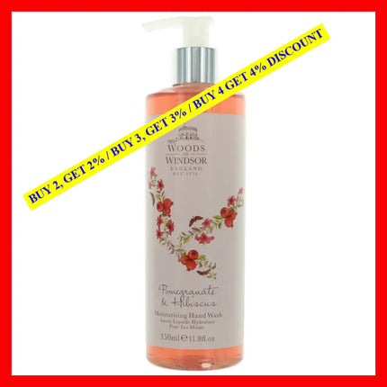 Woods Of Windsor Pomegranate & Hibiscus By 11.8 Oz Moisturising Hand Wash For Women