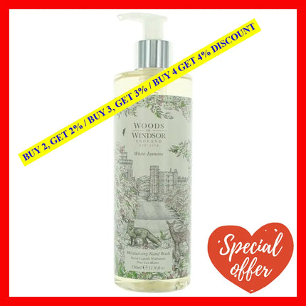 Woods Of Windsor White Jasmine By 11.8 Oz Moisturising Hand Wash For Women