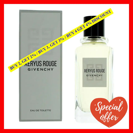 Xeryus Rouge By Givenchy 3.3 Oz Eau De Toilette Spray For Men (New)