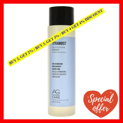 Xtramoist Moisturizing Shampoo By Ag Hair Cosmetics For Unisex - 10 Oz