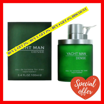 Yacht Man Dense By Myrurgia 3.4 Oz Eau De Toilette Spray For Men