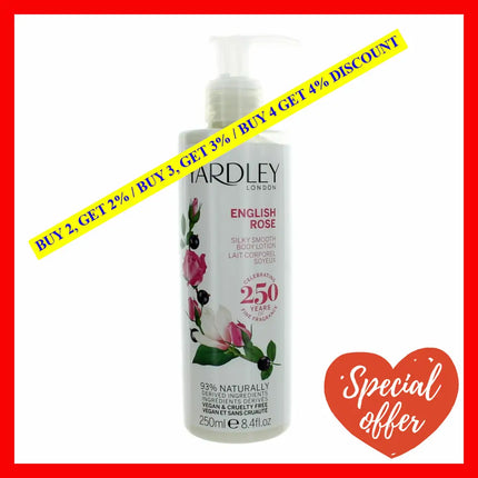 Yardley English Rose By Of London 8.4 Oz Body Lotion For Women