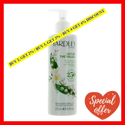 Yardley Lily Of The Valley By London 8.4 Oz Body Lotion For Women