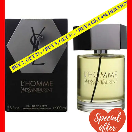 Ysl L’homme Edt Spray For Men 100Ml - 3365440316560