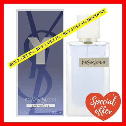 Ysl Y Eau Fraiche 3.3 De Toilette Spray For Men